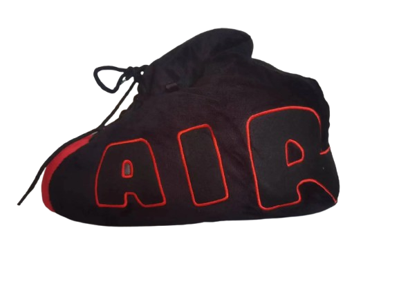 Fluffy Red Air Sneaker Slippers
