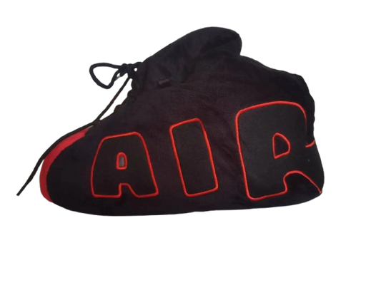 Fluffy Red Air Sneaker Slippers